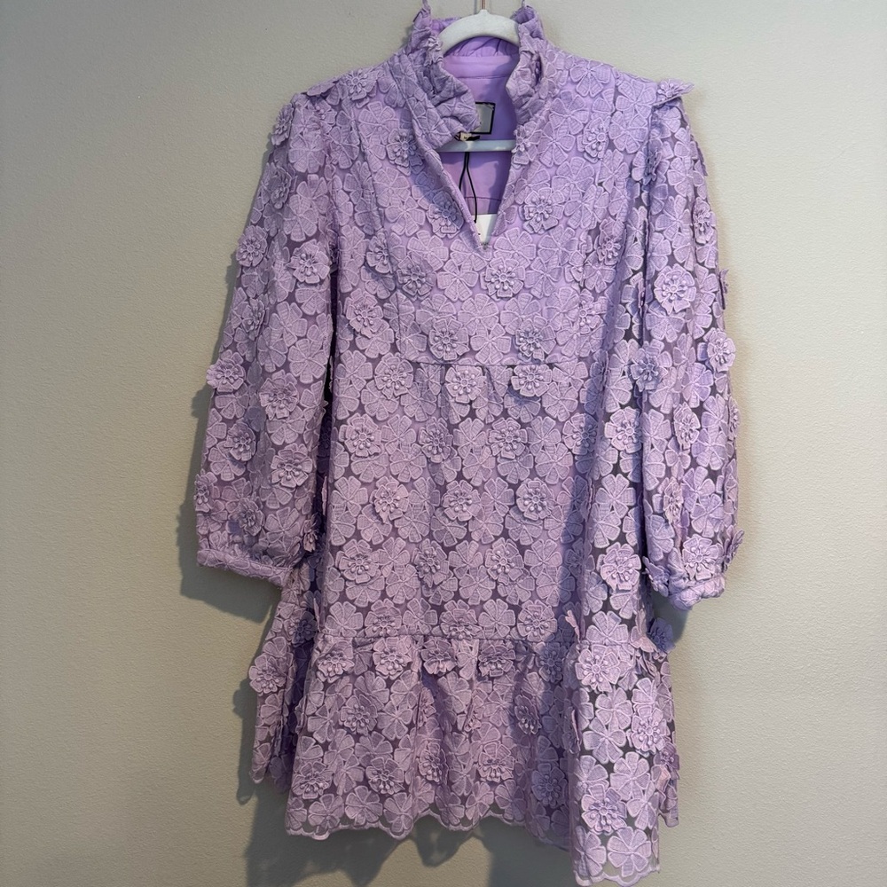 Tuckernuck Lilac Lace Palmerston Dress - Picture 5 of 10